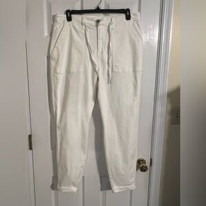 Judy Blue Women's White Drawstring Jeans